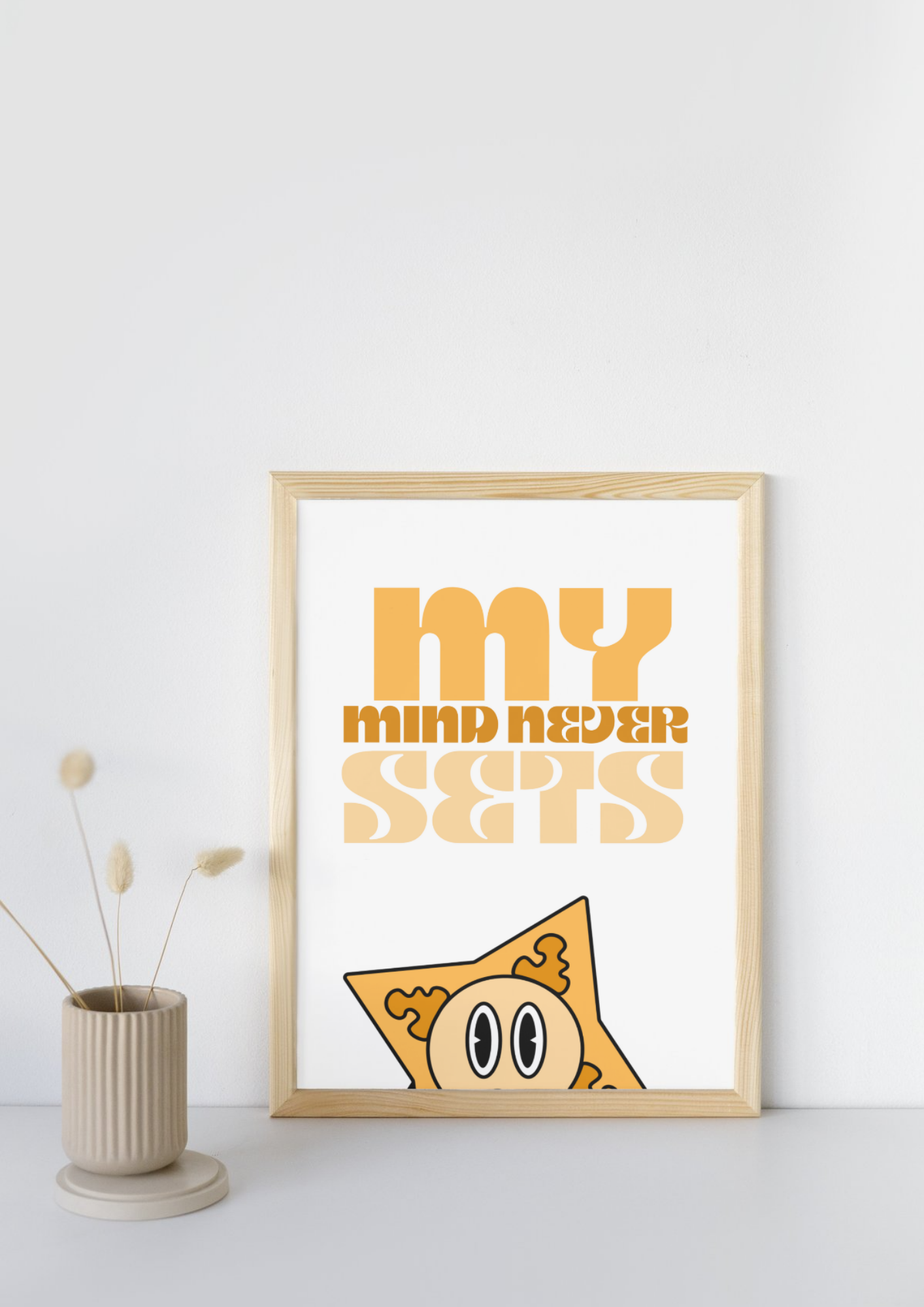Les "STARS" - Affiche Doodle colorée